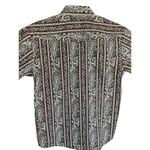 Panhandle  Blue & Black Paisley Print Short-Sleeve Top Size L/14 Photo 6