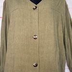 Umgee Boutique Sage Linen Top | Women’s Small Photo 1