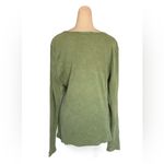 One World  Sage Green Lightweight Thermal Textured Embelished Peace Size Med Photo 1