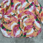 Chico's Chico’s No Iron 100% Linen 3/4 Sleeve Shirt Feather Fiesta Multicolor 2.5/US 14 Photo 4