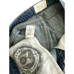 Rachel Roy  Denim Jean Skirt Patchwork Distressed Mini Blue Cotton Women’s 26 Photo 6