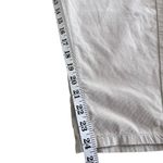 ZARA  Ecru Neutral Tan Baggy Tapered Ankle Fine Corduroy Pants size 8 Photo 9