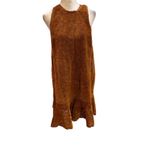 Maeve Anthropologie Women's Velvet Laser Cut Mini Dress Brown Size 2 Formal Photo 3