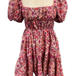 Olivaceous  Floral Dress Size Large Feminine Pink Milkmaid Romantic Whimsical Photo 0