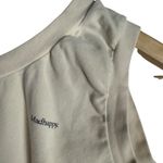Madhappy  Ivory Sleeveless Crewneck Cropped Cotton Tank Top Size Medium Photo 3