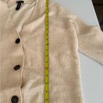 Marc Cain Knit Cardigan in Cream Oversized Plain Knitted in Germany Soft Large? Photo 5