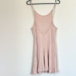 Topshop  Light Pink Ribbed Knit Low Scoop Back Mini Dress - Size 8 Photo 5