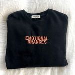 EMOTIONAL ORANGES Still Emo Merch Crewneck Sweater Black M Size M Photo 0