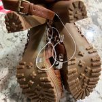 NWOT Report Womens Sandals Block Heel Strappy Faux Leather Buckle Brown Size 11 Photo 2