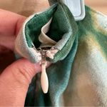 Jones Wear Green Blue Cream Tie Dye Watercolor Linen Blend Skirt 18 Photo 4