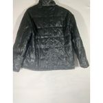Chelsa Deboer Lily & Lottie Quilted Faux Leather Puffer Jacket Black Size Medium Photo 2