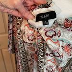 Nanif off the shoulder paisley floral stripe print mini dress. Size M Photo 3