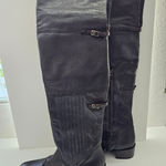 Mariano Renzi Dark Brown/Black Leather Thigh high Photo 0