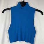 LIONESS  Blue Sleeveless Crop Top SZ:L Photo 2