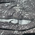 Athleta 🖤 Black Abstract Print Zebra Chaturanga Capri Leggings Photo 7