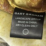 Gary Graham Dress Womens 8 Gold Black Silk Layered Raw Hems Edges Midi Art Photo 12