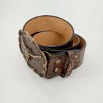 SheIn Women's Western Style Embossed Vintage Boho Buckle Belt Photo 2