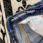 American Eagle  90s Boyfriend Distressed Raw Hem Frayed Denim Shorts size 0 Photo 10