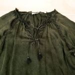 Zadig & Voltaire {S}  Theresa Blouse In Army Green Photo 3