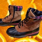 Cougar Totem Lace/Zip Duck Boots with Flannel Tops Size‎ 8 Tan Photo 0