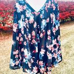 A pea in the pod  Sheer Floral Button Down Maternity Blouse Size L Photo 0