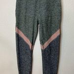 Beyond Yoga Spacedye Tri-Panel Green pink heathered high rise leggings SMALL Photo 0