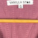 Vanilla Star Jeans Vanilla Star Puff Sleeve Portrait Collar Top Pink Size XL Photo 7