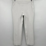Spanx  On The Go‎ Silver Linings Slim Straight High Rise Pants White Size Medium Photo 2