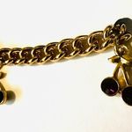 Urban Outfitters Cherry Charm Necklace NWT! Gold/ruby Photo 4