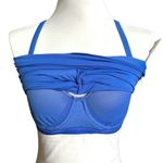 Athleta NWT  Fitness Top Blue Built in Bra 34B/C Twister Tankincasp Photo 3