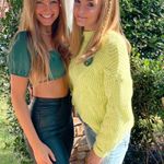 Edikted  Black Leather Pants Flare Photo 2