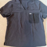 FIGS Technical Collection Gray Scrub Top - Women's Healthcare Apparel Photo 0