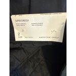 Brand New American Eagle Women's Size 2 Skinny Bermuda Super Stretch Shorts Black Photo 4
