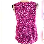 Style & Co top sleeves tie knot front pink paisley print size M Price is Firm  Photo 2