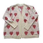 Maurice's NWT, Teddy Heart Open Front Cardigan Cardigan, Sz L Photo 9