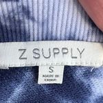 Z Supply  Blue Tie Dye Dyed French Terry Gianna Top Size S Photo 5