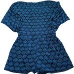 Diane Von Furstenberg  Romper Womens 6 Blue Printed Soleil Kyona Kyoto Navy‎ Photo 0