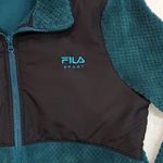 FILA  Sport Turquoise Waffle Fleece Full-Zip Jacket Medium Photo 7