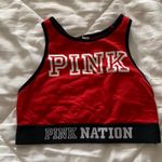 PINK - Victoria's Secret Red Bralette Sports Bra  Photo 0