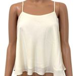 Abound new NWOT  small cami top ivory flounce drapey TS 3059 Photo 0