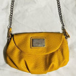 Nine West Y2K  Crossbody Small Purse Mustard Color Vegan Chain Strap Photo 0