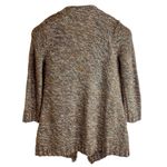 Anthropologie Sparrow Linen Wool Blend Fringe Boho Cardigan Size‎ XS Brown Photo 2