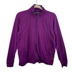 Nike  Purple Full Zip Mock Neck Stretchy Athletic Jacket Women's Size XL Photo 0