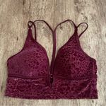 PINK - Victoria's Secret Victoria's Secret Pink Maroon Lightly Lined Bralette Size Medium Photo 2