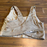 Gymshark  Crop Top Sports Bra Criss Cross Back Small Gray Green Photo 1