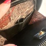 Bella Rose Vintage Black & Brown Leather Handbag Photo 12