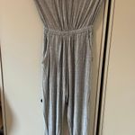 Piko Grey Strapless Jumpsuit Photo 0