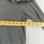 EXPRESS  One Eleven Cold Shoulder Ruffle Crewneck Sweater XS Gray Photo 4
