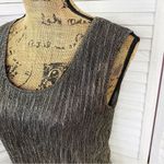 Rock & Republic  Metallic Crinkle Shift‎ Party Dress Silver Small Photo 4