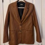 ZARA  Leather Faux Blazer Photo 1
